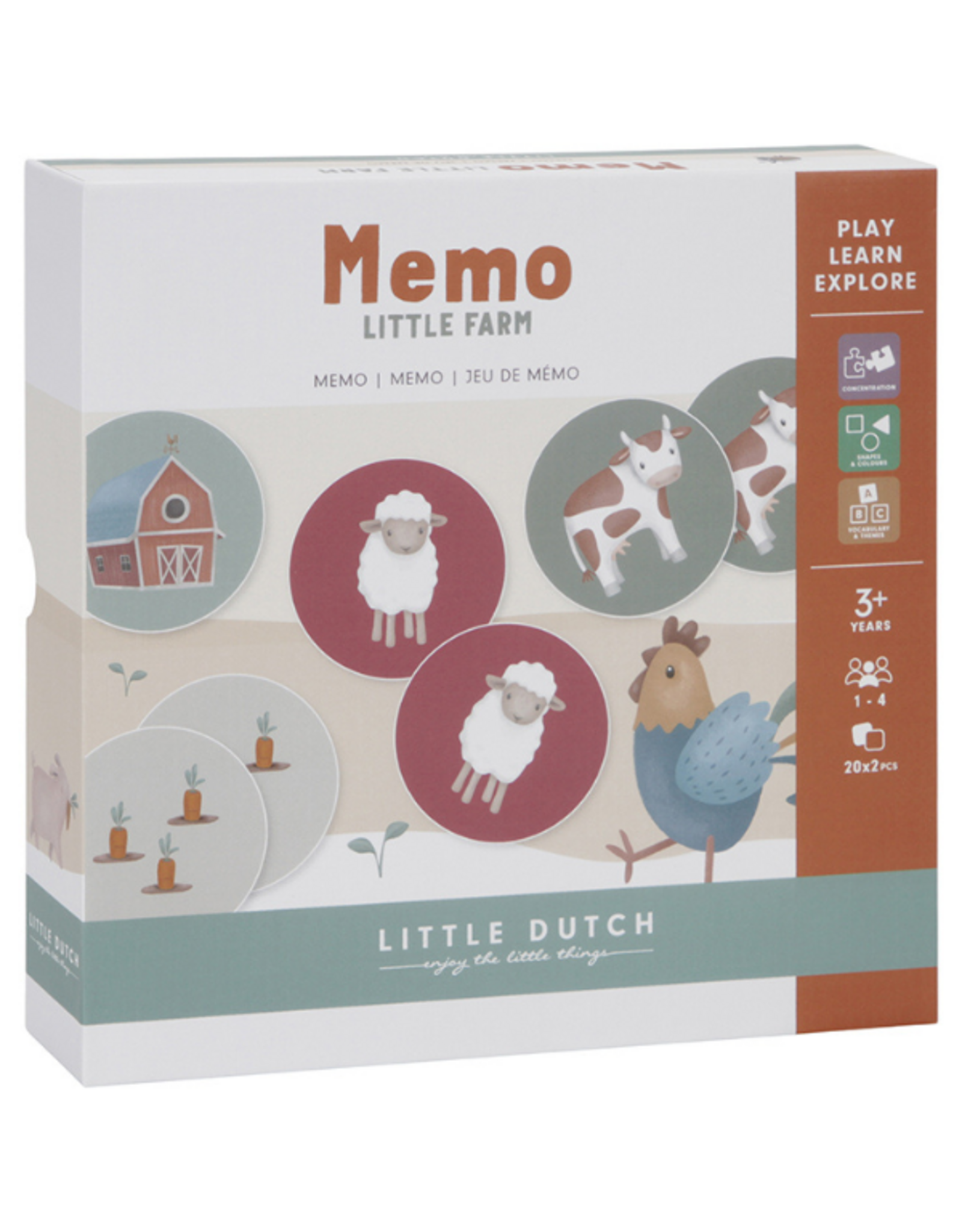 LITTLE DUTCH Little Dutch - Memo spel FSC - Little Farm