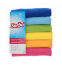 SORBO Sorbo Microvezeldoeken Trendy Colors 40 x 40 cm 6 stuks