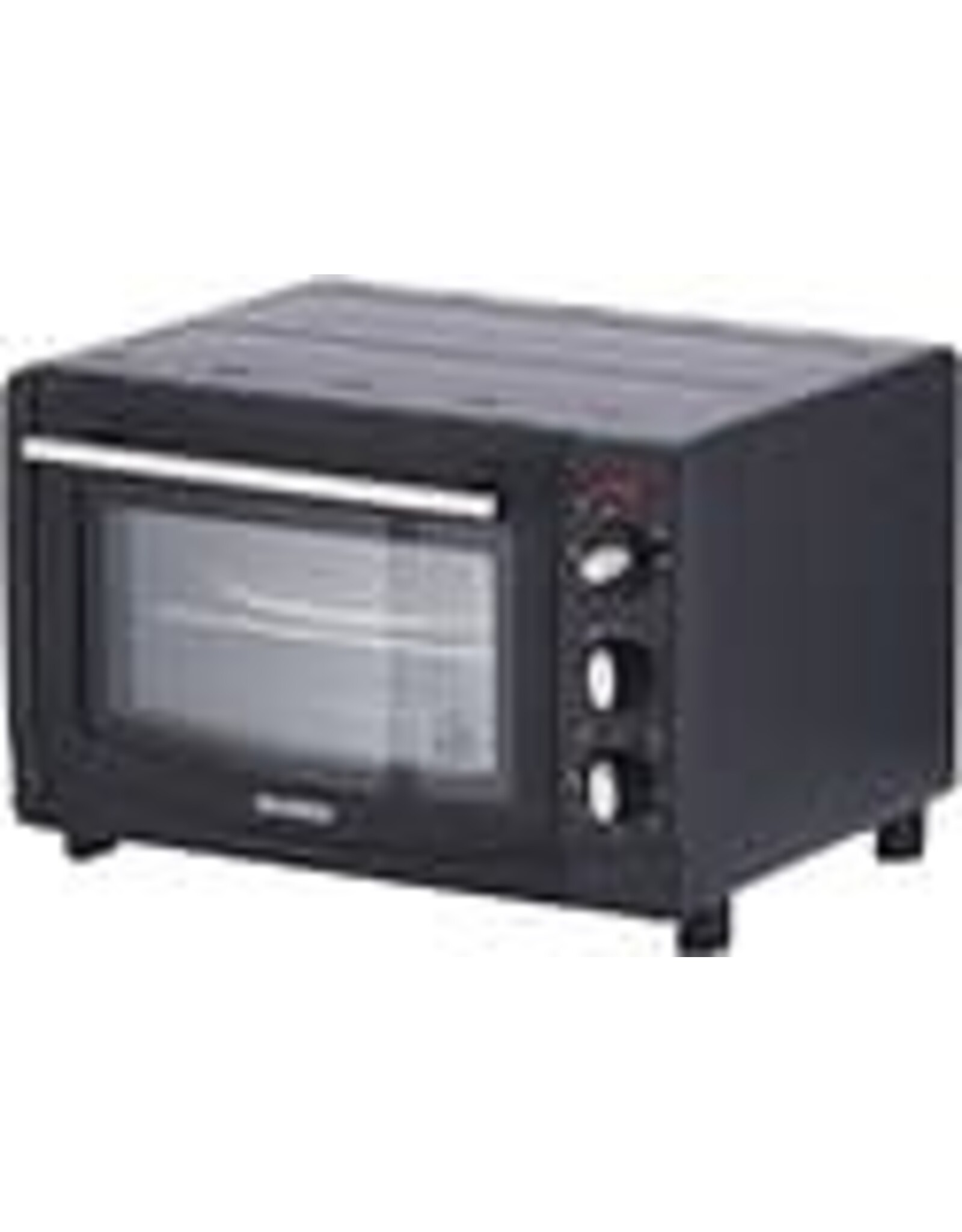 SEVERIN Severin TO 2068 Bak- en Grilloven - 20 Liter - Incl. pizza-grillsteen voor grote pizza's en met functioneel draaispit - 100-230°C - Zwart