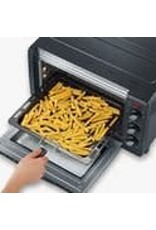 SEVERIN Severin TO 2068 Bak- en Grilloven - 20 Liter - Incl. pizza-grillsteen voor grote pizza's en met functioneel draaispit - 100-230°C - Zwart