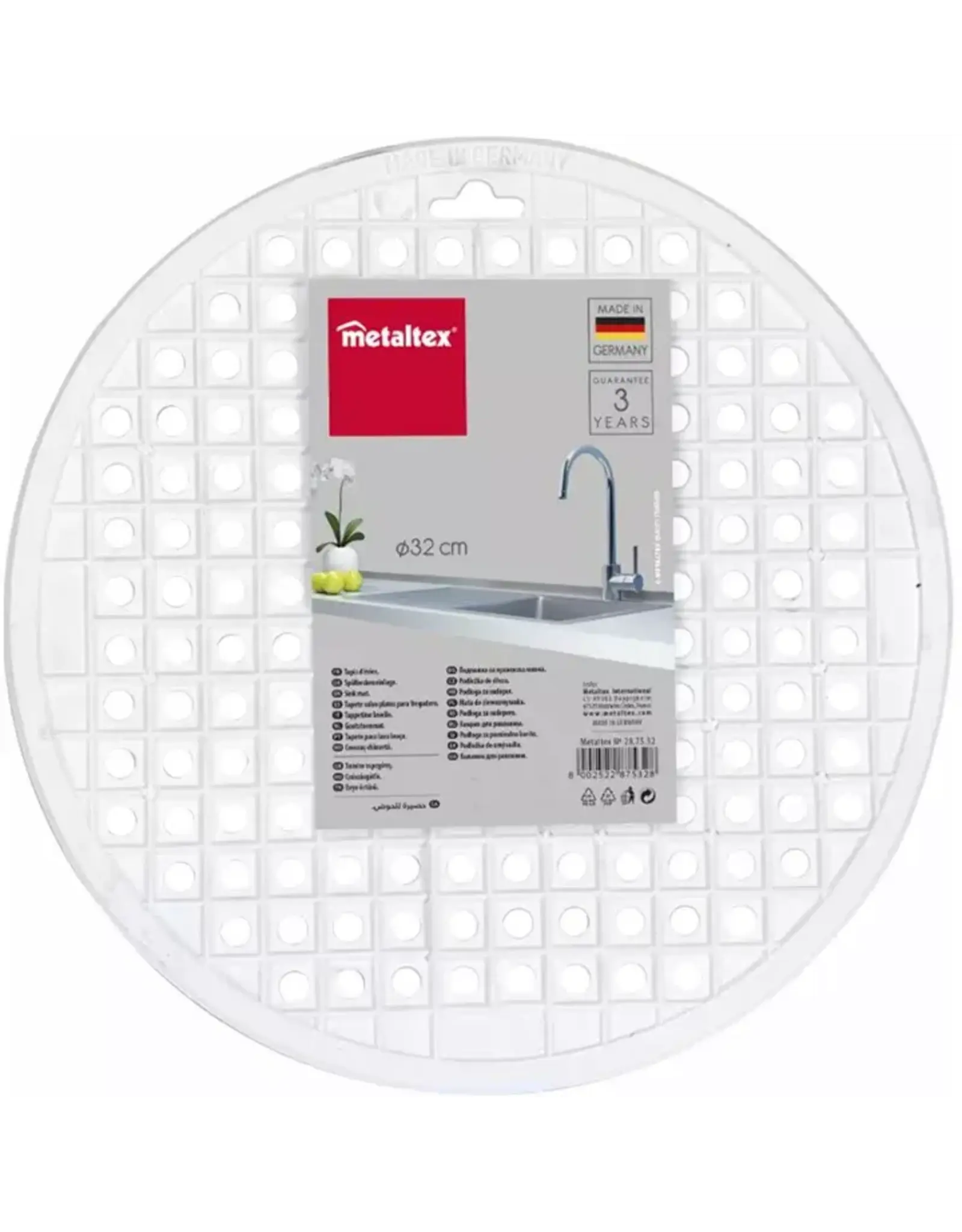 METALTEX Gootsteenmat rond metaltex