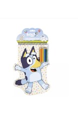 Bluey Bluey kleurblok 2D pagina's met 6 potloden