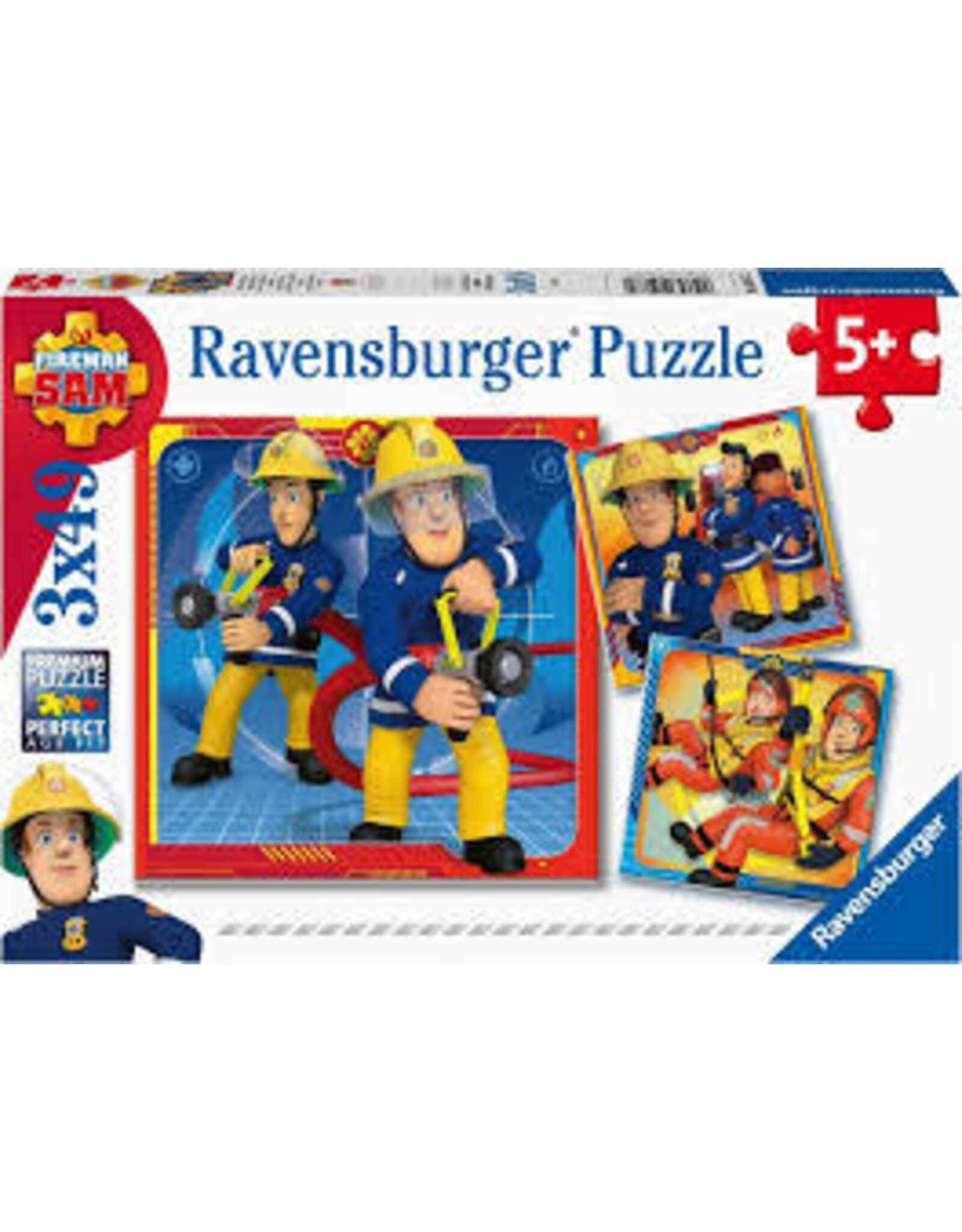 RAVENSBURGER Puzzle 3x49 Firefighter Sam II - For help