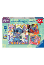 RAVENSBURGER Ravensburger Legpuzzel Stitch, 3x49st.