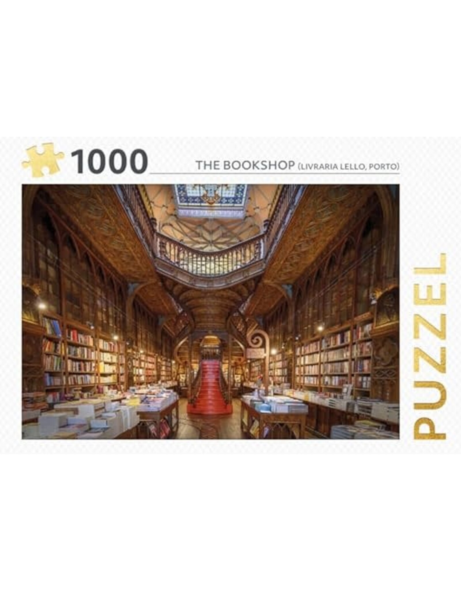rebo The Bookshop - puzzel 1000 stukjes: Livraria Lello, Porto