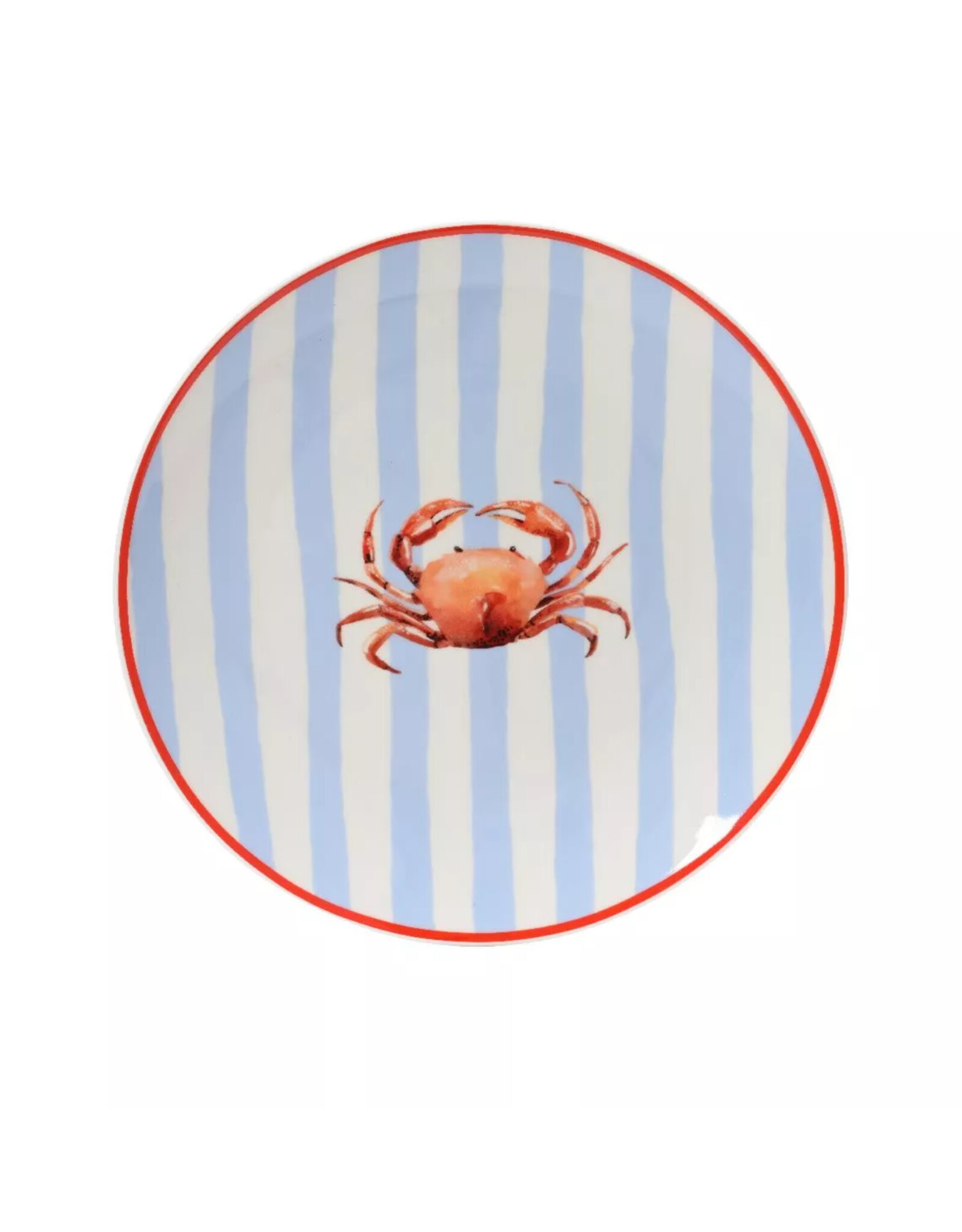 KITCHEN GOODS & MORE Ontbijtbord Krab porselein Ø19,4xH2cm