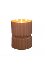 anna`s collection Buitenkaars 3D-vlam terra 13x13x17,5cm