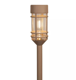 anna`s collection LED Solar Fakkel kunststof 7x48cm zand