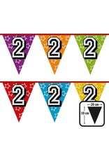 BOLAND Boland - Holografische vlaggenlijn '2' - Regenboog