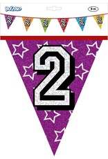 BOLAND Boland - Holografische vlaggenlijn '2' - Regenboog