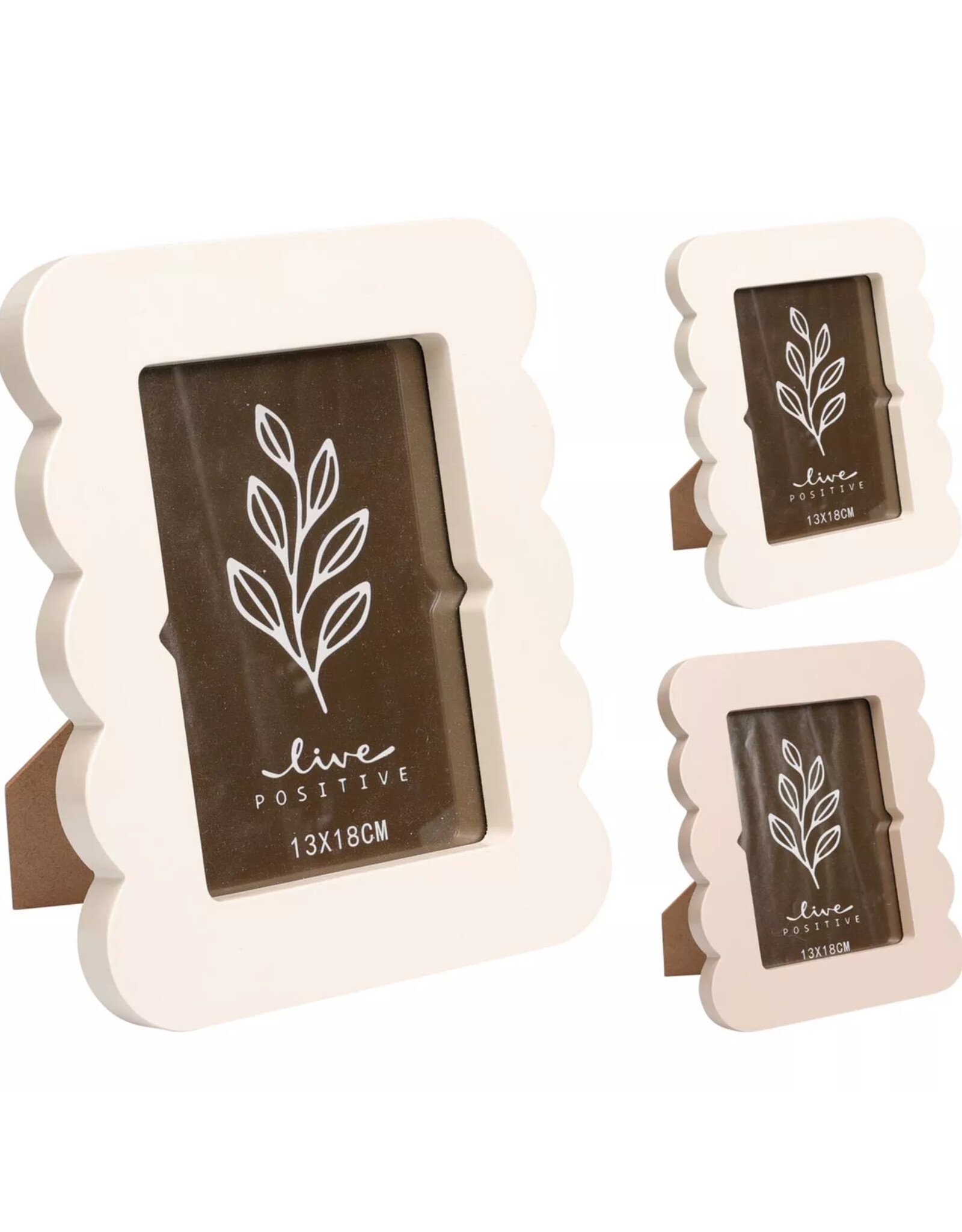 Fotolijst crème kleurvoor foto 13x18cm