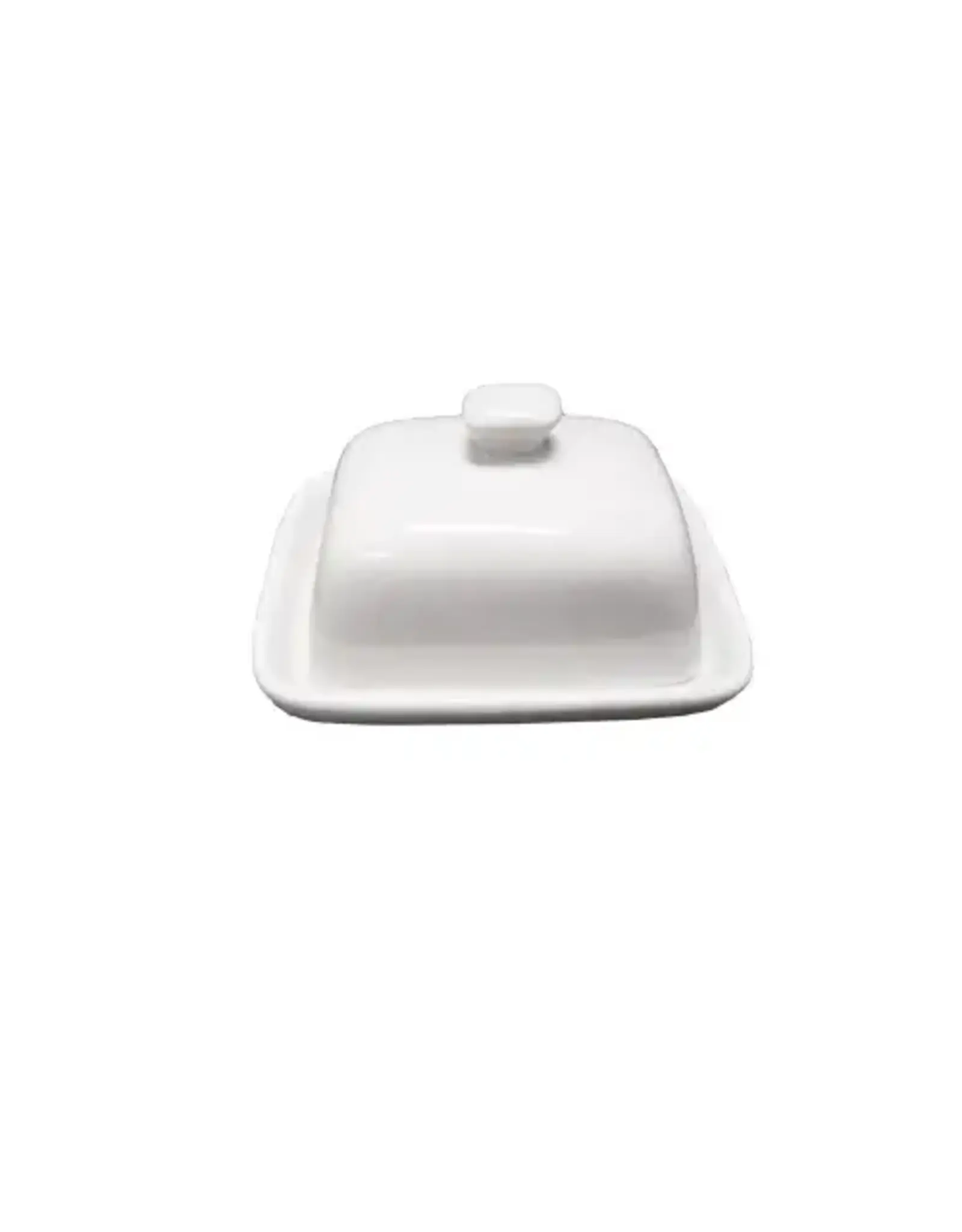 Botervloot porselein 10x7.5x5 cm wit