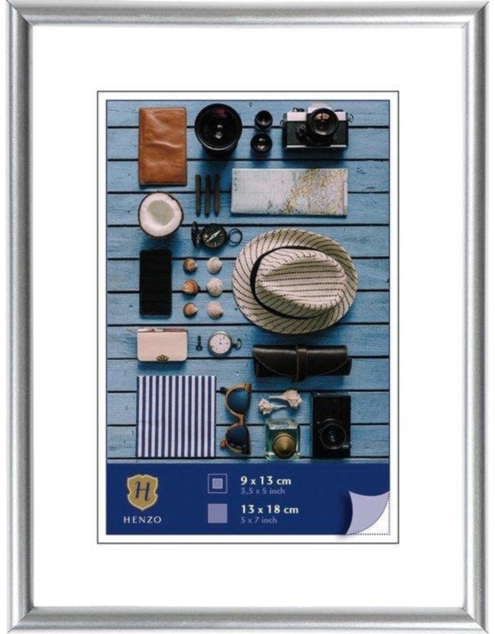 Henzo fotolijst Napoli 18x24cm zilver