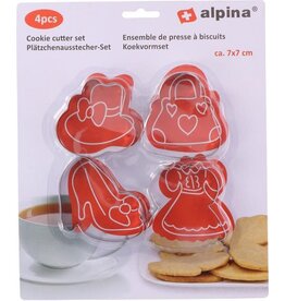 ALPINA Alpina Koekvormen 7 Cm Rvs Grijs 4 Stuks