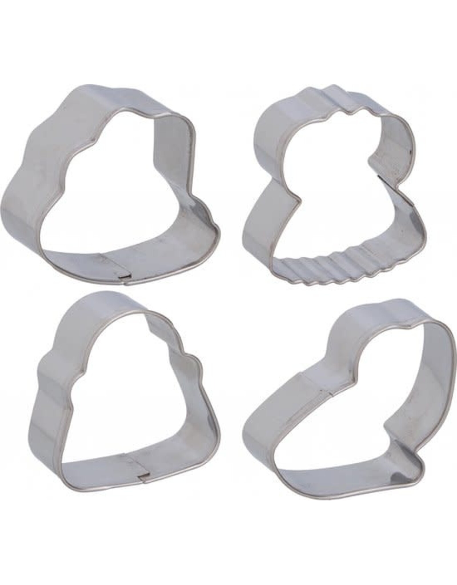 ALPINA Alpina Koekvormen 7 Cm Rvs Grijs 4 Stuks