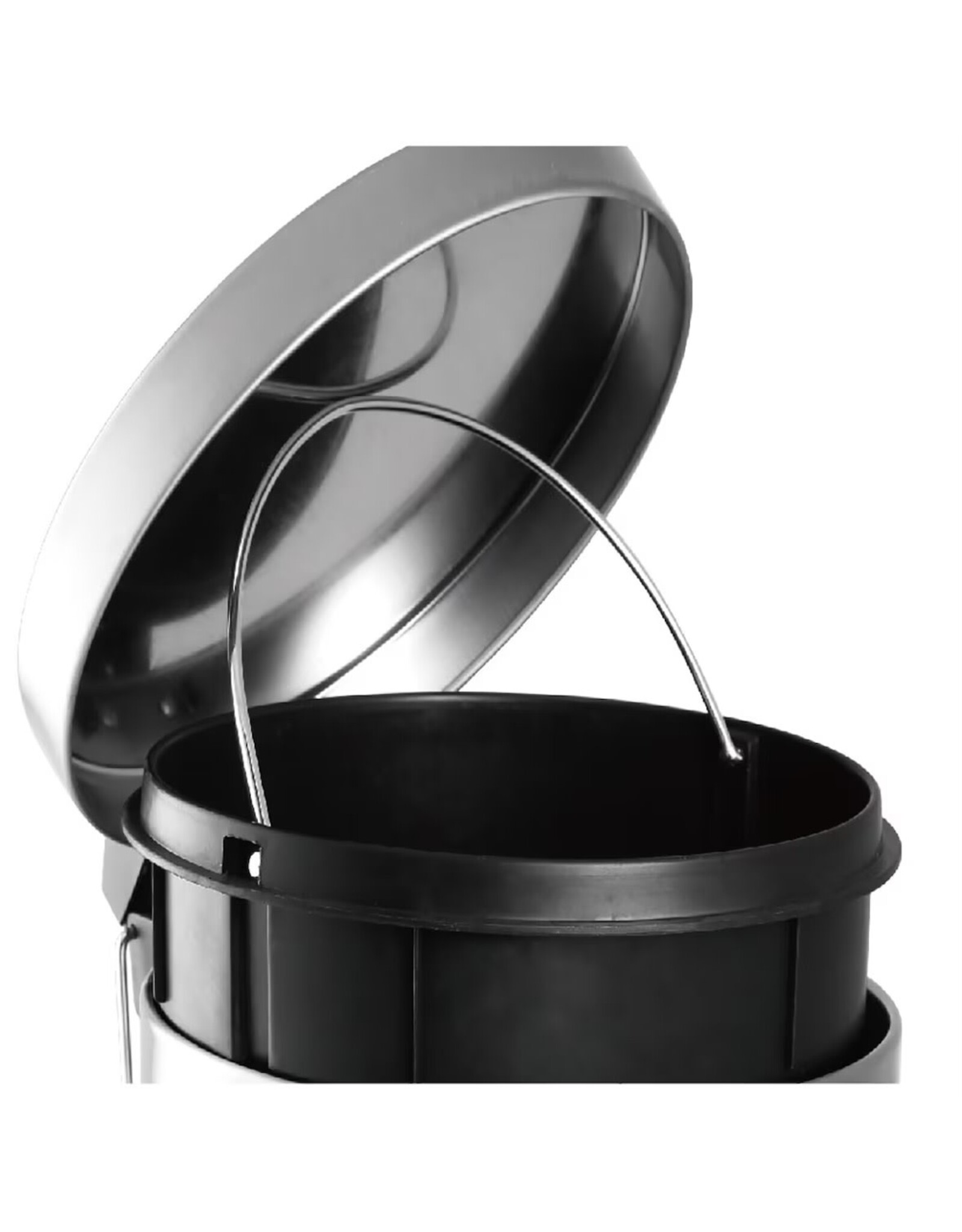 MERKLOOS Pedaalemmer, roestvrij staal, Ø 29,5 x 64 cm, 30 L, zilver