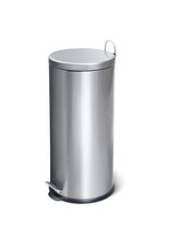 MERKLOOS Pedaalemmer, roestvrij staal, Ø 29,5 x 64 cm, 30 L, zilver