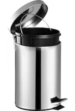 MERKLOOS Pedaalemmer, roestvrij staal, Ø 25.2 x 39 cm, 12 L, zilver