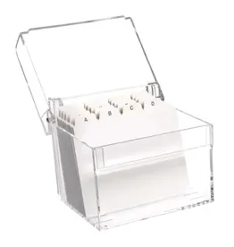 Acryl kaartenbak met index DIN