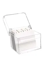 Acryl kaartenbak met index DIN