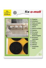 fix-o-moll Filzgleiter rund 35mm Big Pack braun fix-o-moll