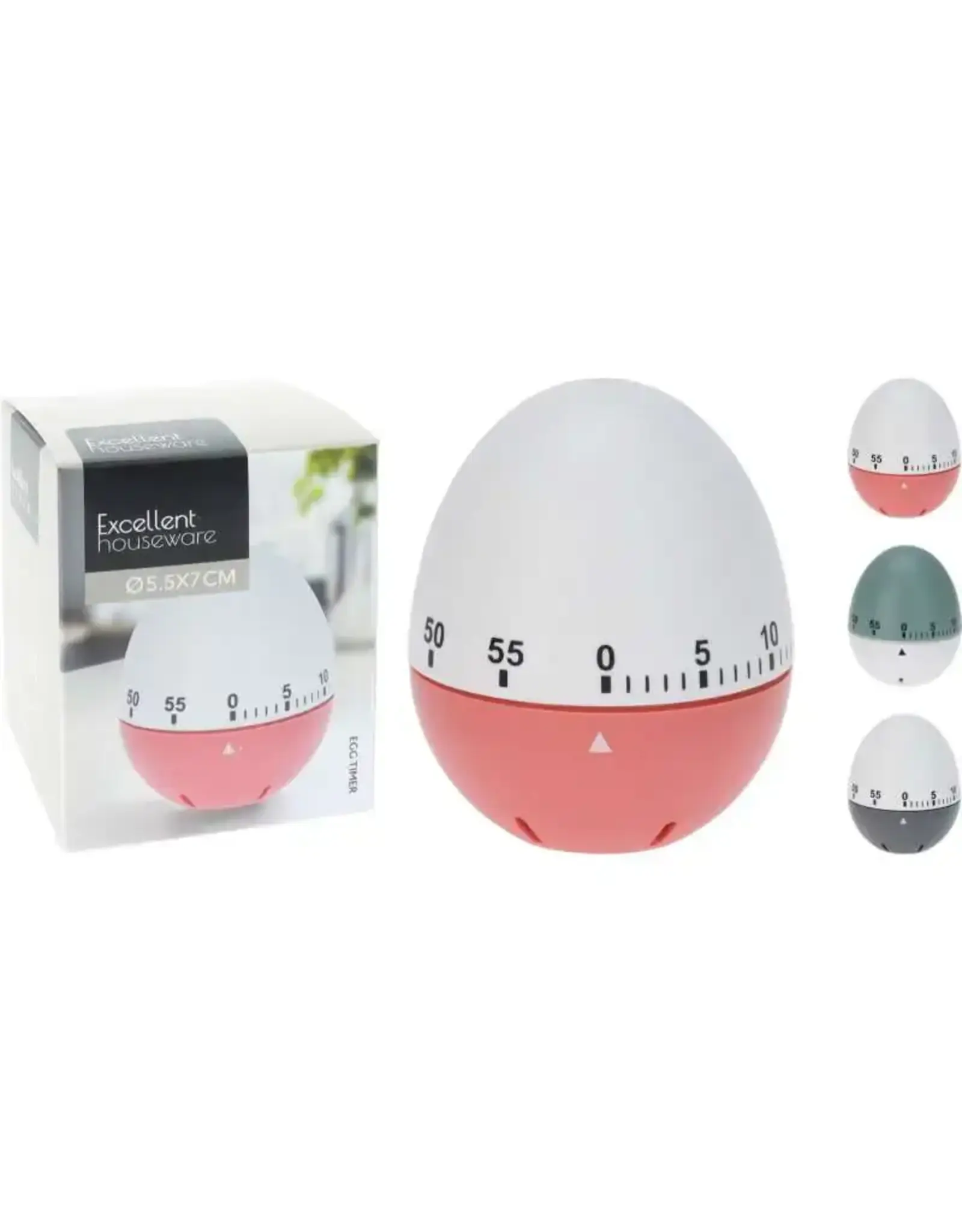EXCELLENT HOUSEWARE Eierwekker 3 Assorti Kleur