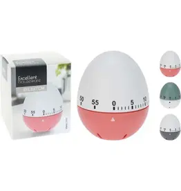 EXCELLENT HOUSEWARE Eierwekker 3 Assorti Kleur
