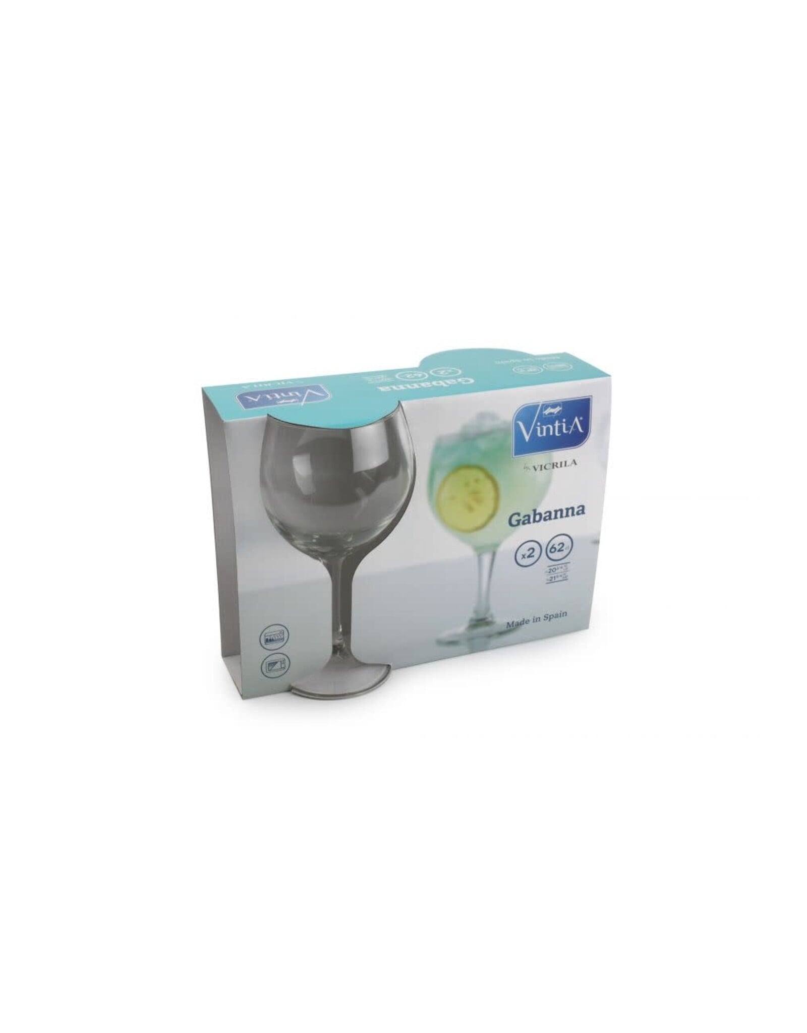 Vintia Gabanna Gin Tonic Glazen Set 2 Stuks