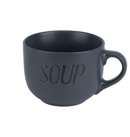 COSY & TRENDY Soepkom SOUP met oor donker grijs
