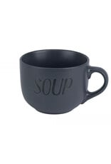 COSY & TRENDY Soepkom SOUP met oor donker grijs