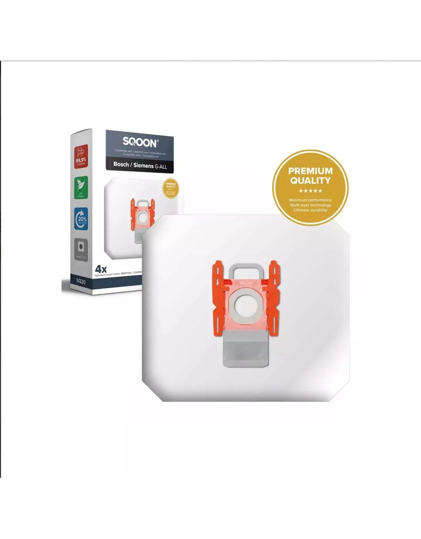 SQOON Stofzuigerzak Bosch/Siemens G-All 3D Pro