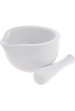 KITCHEN TOOLS Vijzel en mortel porselein ca.11x10cm