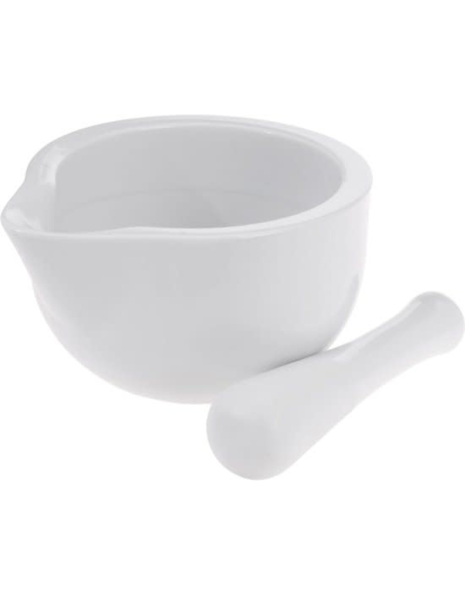 KITCHEN TOOLS Vijzel en mortel porselein ca.11x10cm