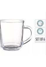 Theeglas gehard glas set van 6st 220ml