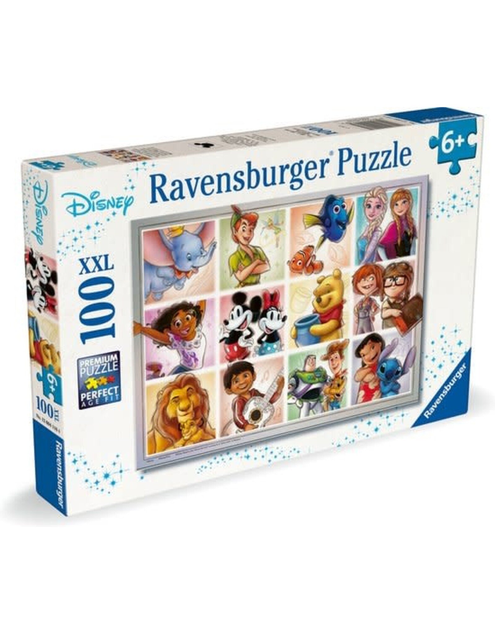 DISNEY Ravensburger Puzzel - Disney Multi Character - 100 XXL Stukjes