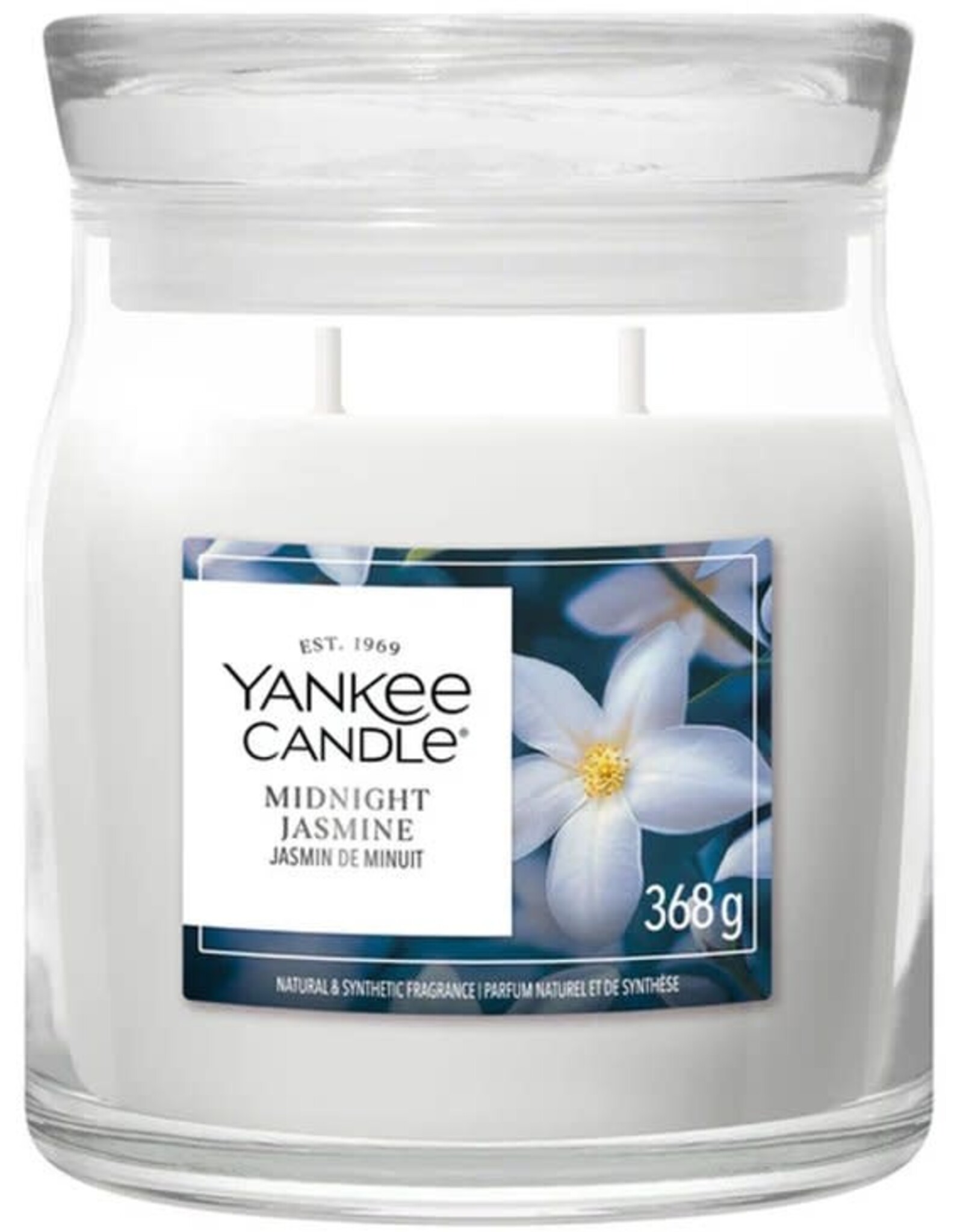 Yankee Candle Yankee Candle - Midnight Jasmine Medium Geurkaars - 50 branduren - 2 lonten