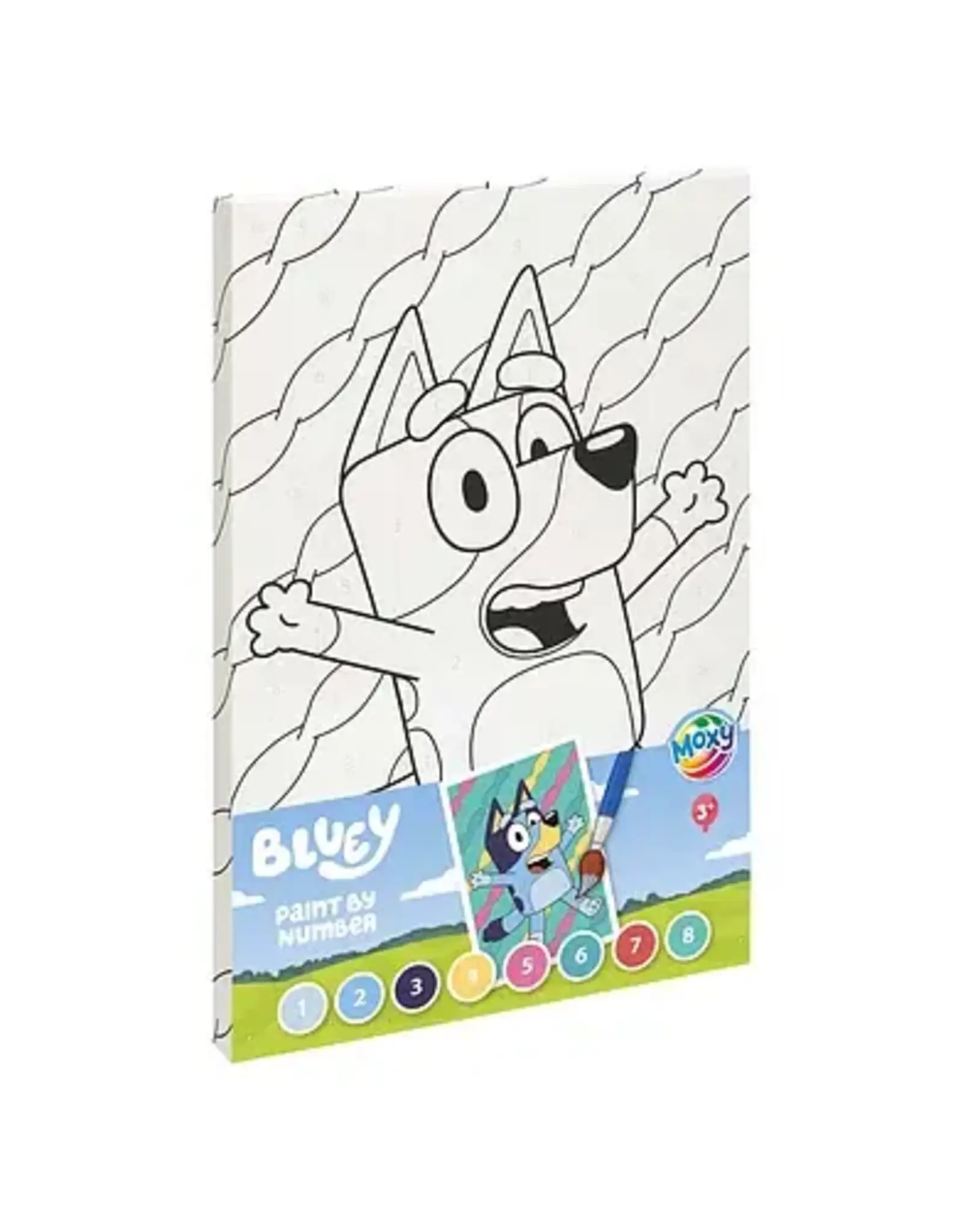 Bluey Bluey Schilderen op Nummer Canvas - 29,7 x 19,5 cm