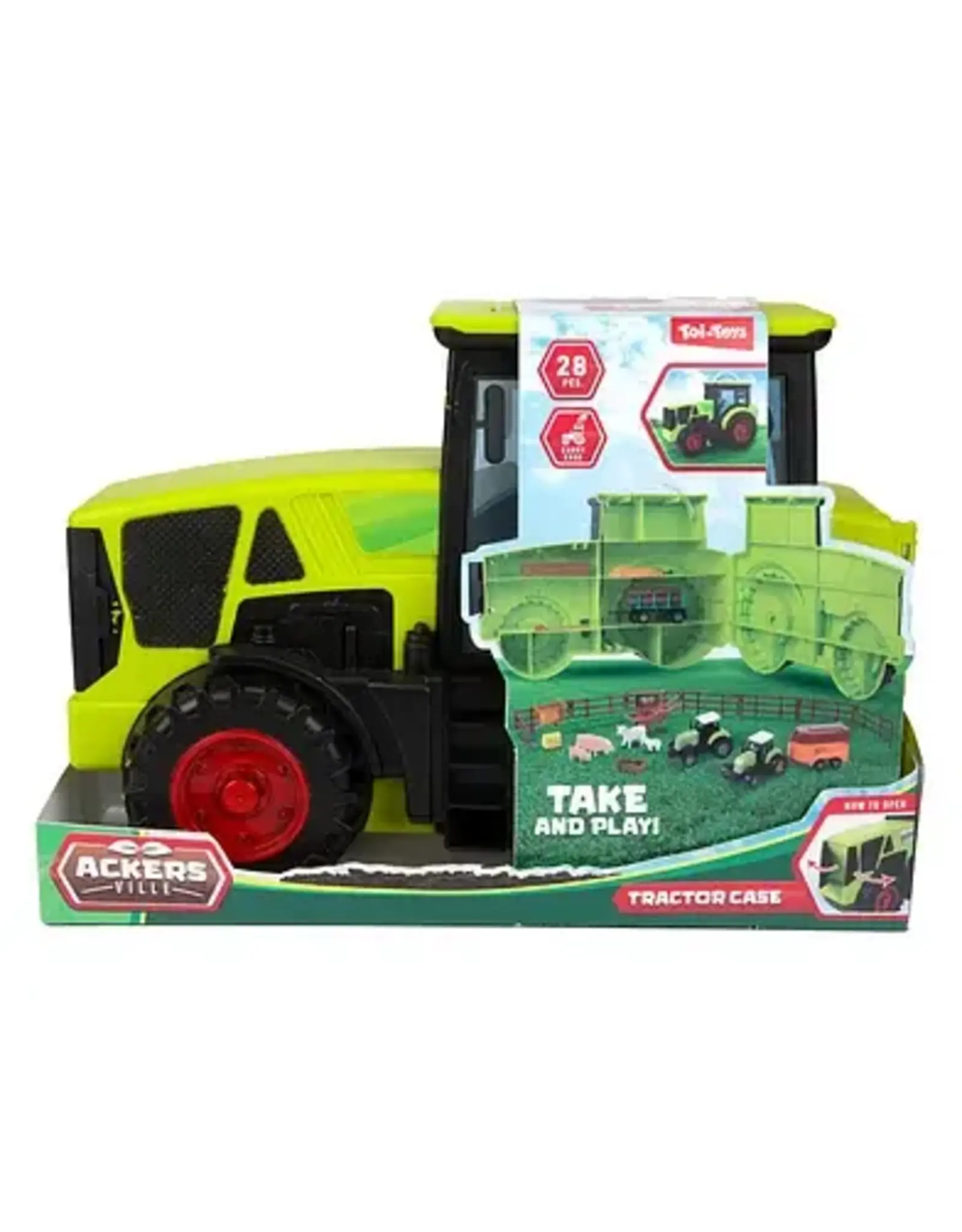 TOI TOYS Speelset 33 dlg. in tractorkoffer