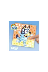 Ses Bluey Vingerafdruk verf kunstwerk