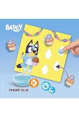 Ses SES Creative Bluey - Vormen plakken met Vingerlijm - Knutselen - Voor Kinderen Vanaf 2 Jaar - 6 Kaarten