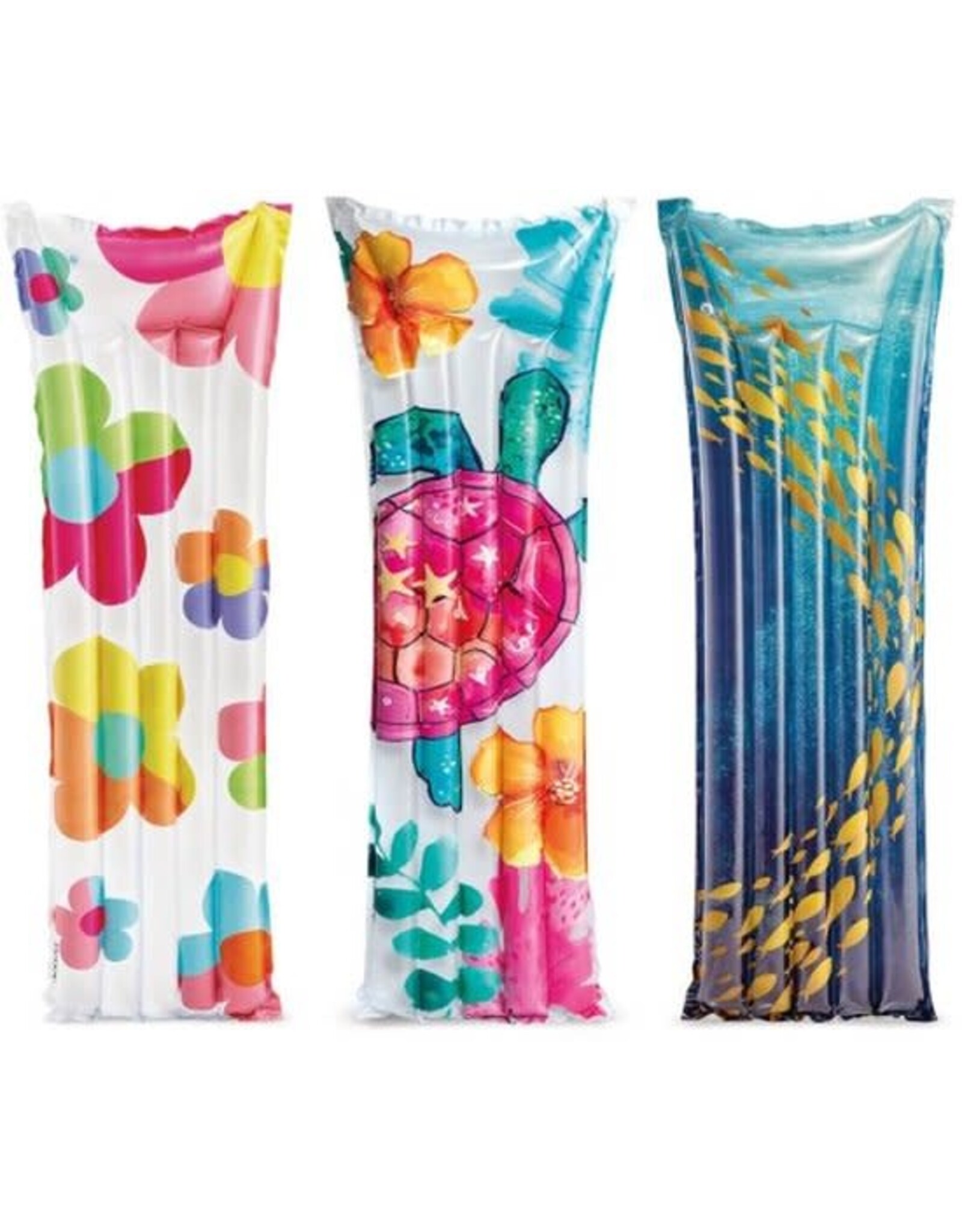 INTEX Intex Luchtbed floweers183 X 69 Cm Vinyl