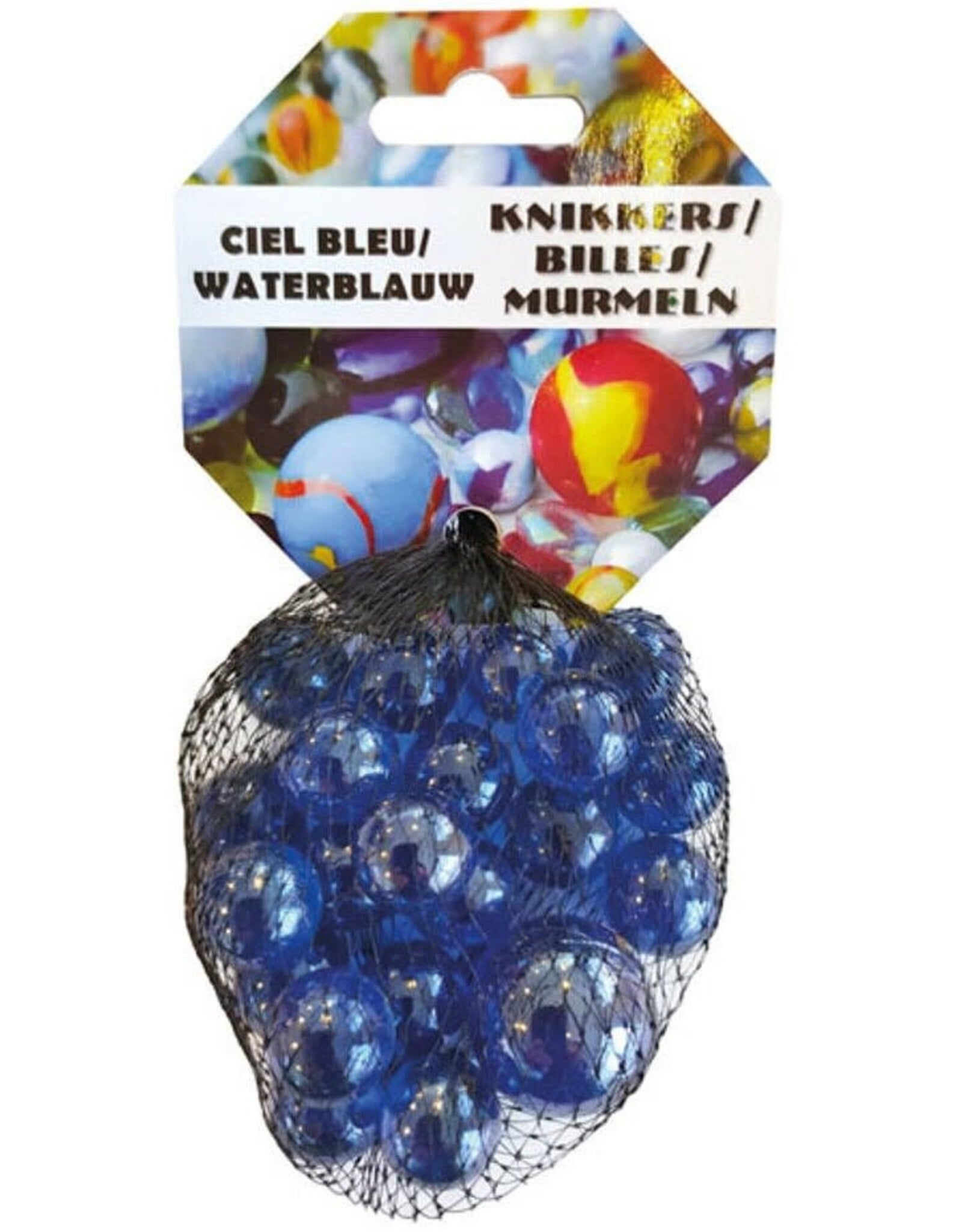 MERKLOOS 20+1 Kristal Blauw Knikkers