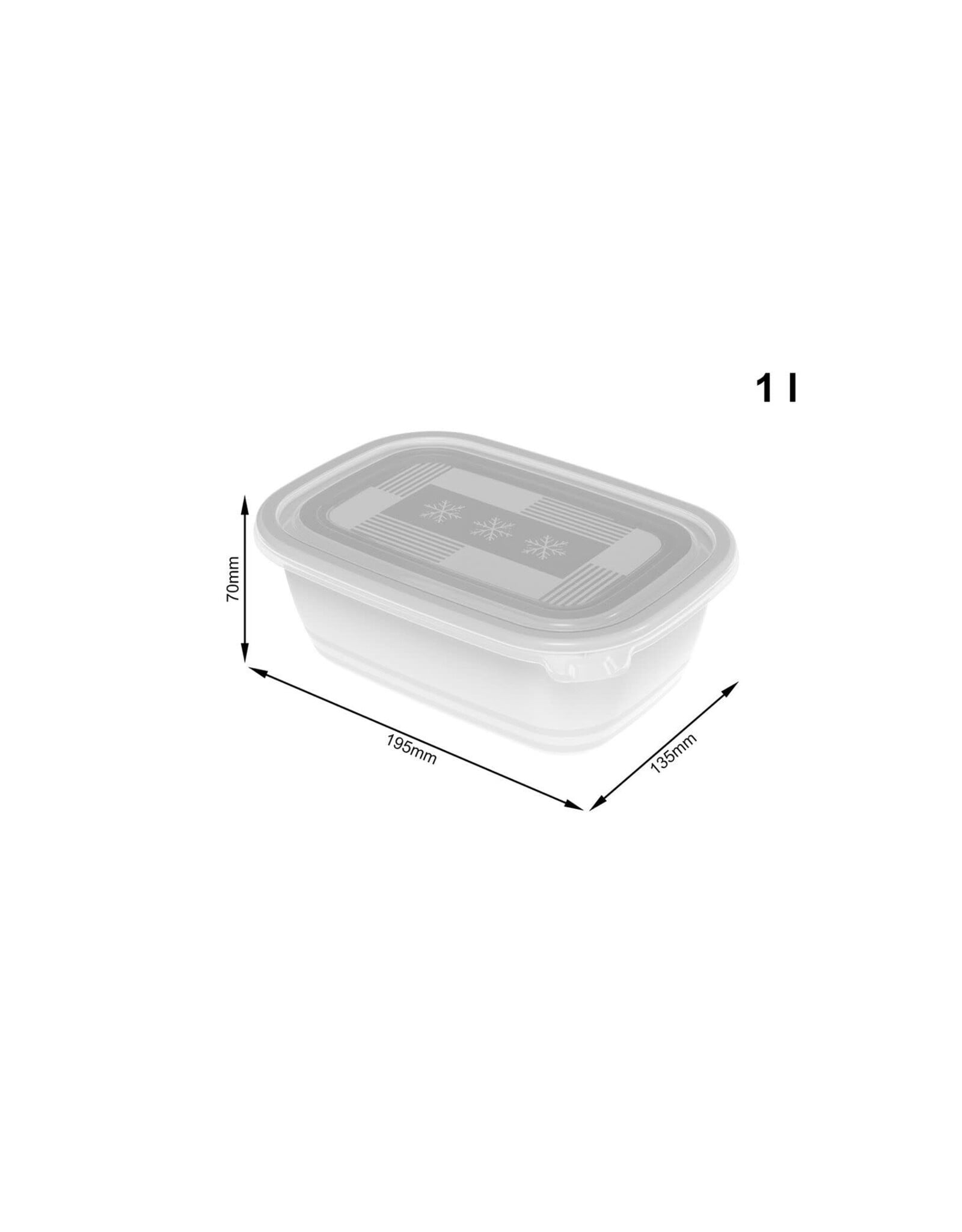 ROTHO Rotho Set vriesboxen 3 x 1 liter