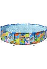 BESTWAY Bestway - Steel Pro - Opzetzwembad - 305x66 cm - Jungleprint - Rond