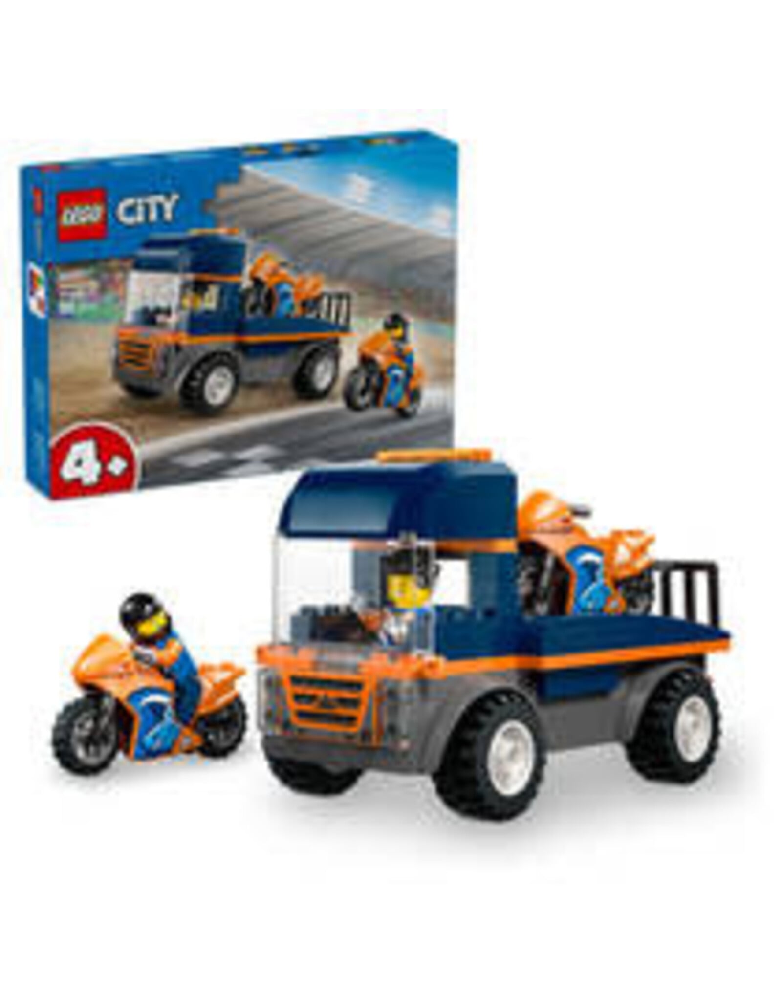 Lego City LEGO City transportwagen voor motoren 60491