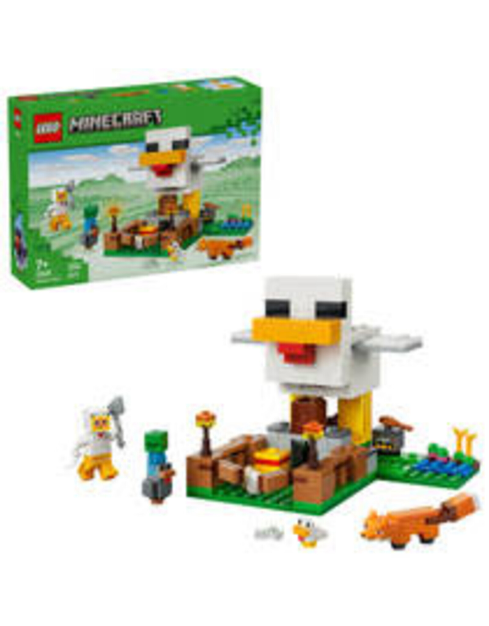 Lego Minecraft LEGO Minecraft kippenboerderij 21585