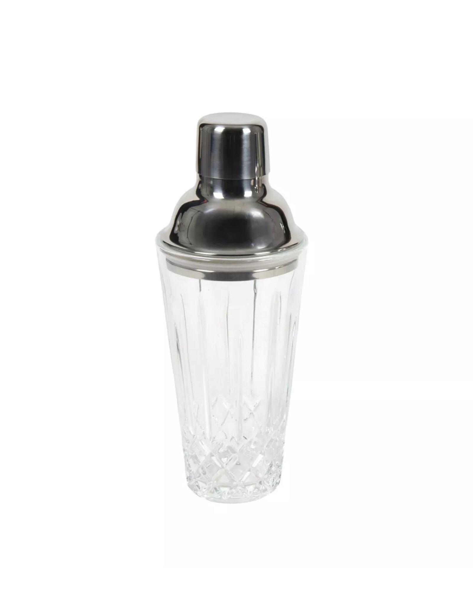 Cocktailshaker diamond glas 22x8,5cm