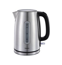 TOMADO TOMADO TWK1709S RVS Waterkoker - 1,7 liter inhoud - 2200W - Kalkfilter - Waterniveau indicator - Zilver