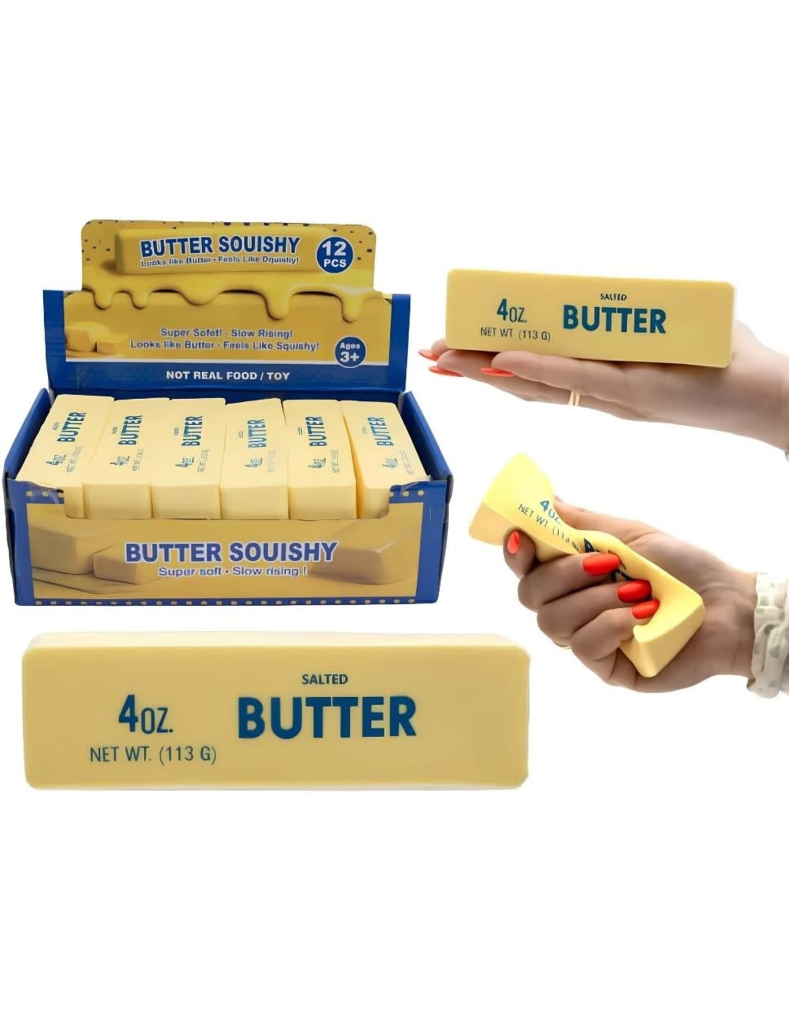 Butter Squishy - Squeeze Boterstaaf 1 stuk 14cm