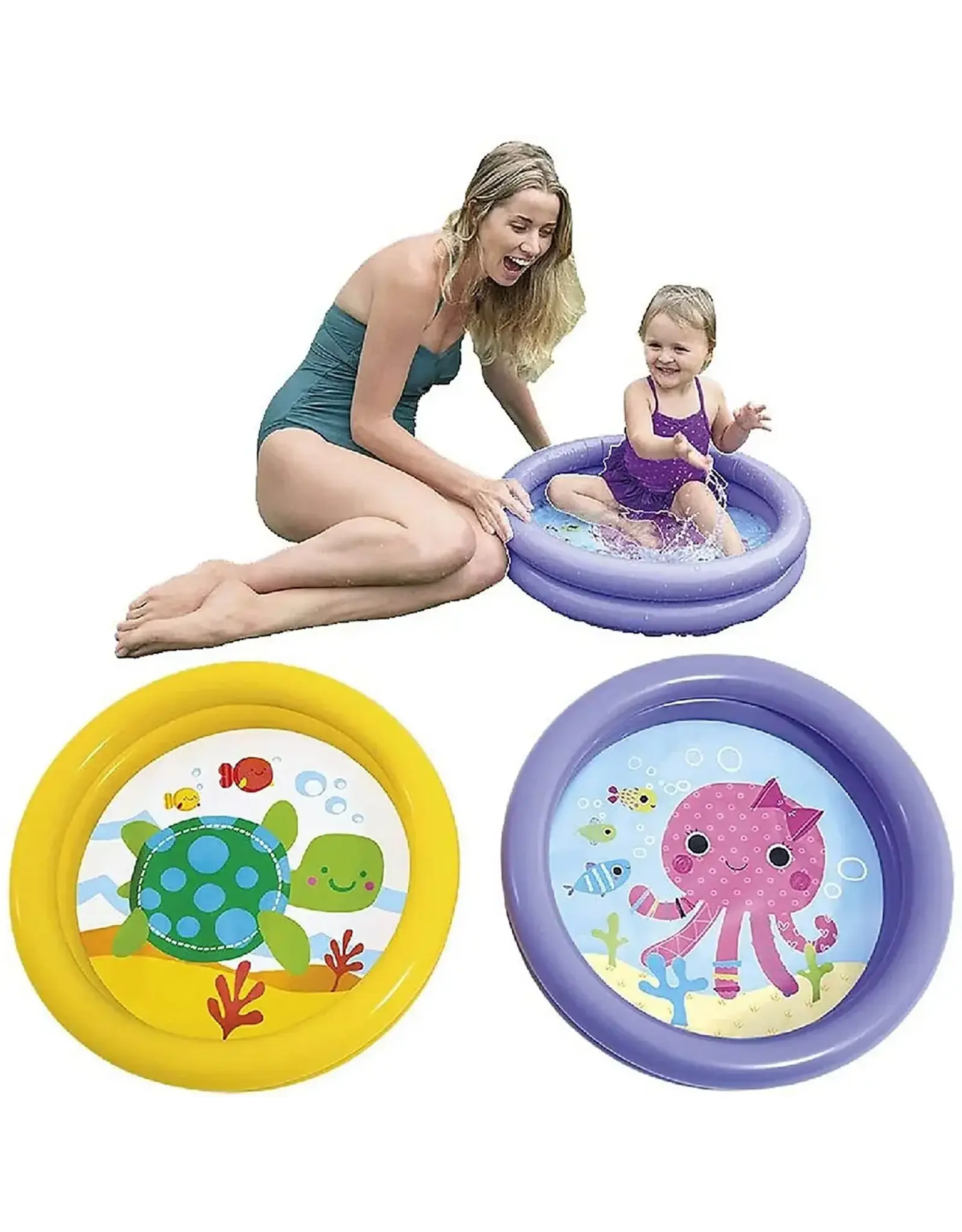 INTEX Intex Kinderzwembad met Bedrukte Bodem - 61x61x15c
